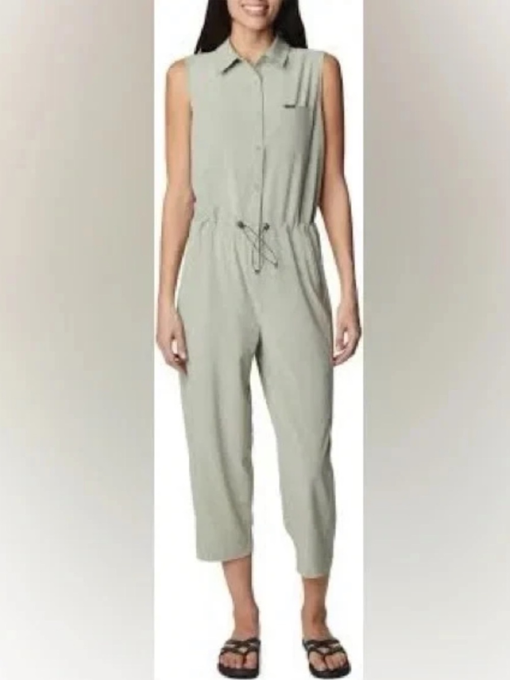 Columbia Women's Anytime Flex Romper Safari Green Size XL